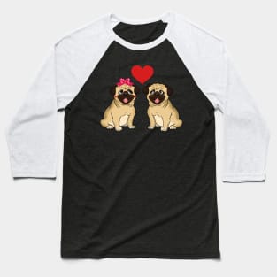 Pug love Baseball T-Shirt